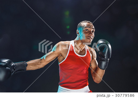 Afro american male boxer. 30779586