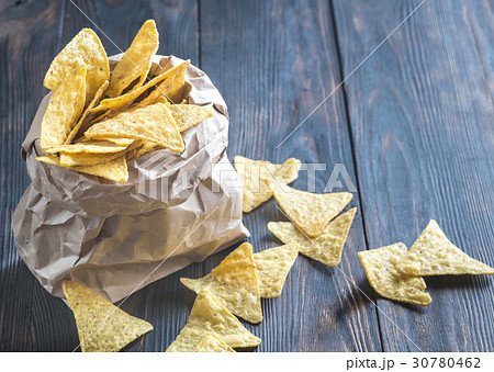 Nachos in the paper bag 30780462