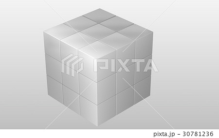 white cubic puzzle 30781236