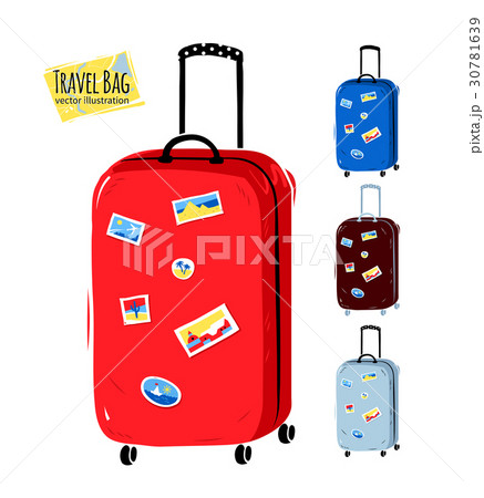 Collection of vector illustrations of travel bags Collection of vector illustrations of travel bags 30781639