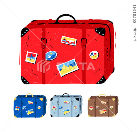 Vector illustration set of travel suitcases 30781641
