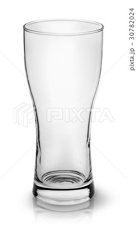 Empty small beer glass top view 30782024