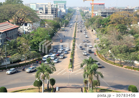 ビエンチャン市内　ラオス 30783456