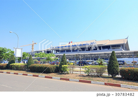 ビエンチャンのワッタイ国際空港 ラオスの写真素材 [30783482] PIXTA