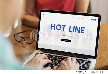 Call Center Hot Line Information Concept Call Center Hot Line Information Concept 30786116