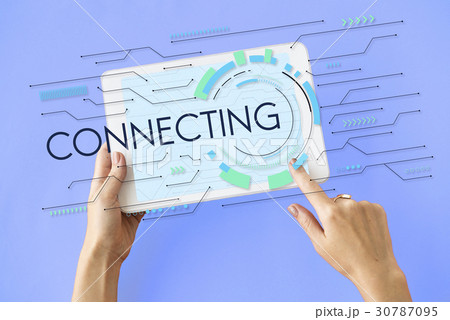 Connecting Network Internet Global Digital 30787095
