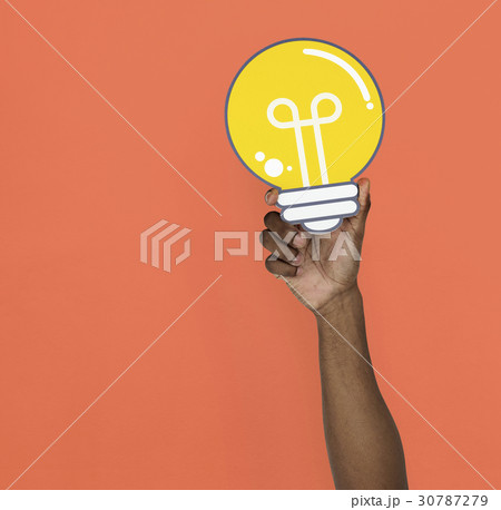 Human Hand Holding Lightbulb Idea Human Hand Holding Lightbulb Idea 30787279
