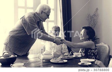 Senior Lifestyle Tea Break Togetherness 30788800