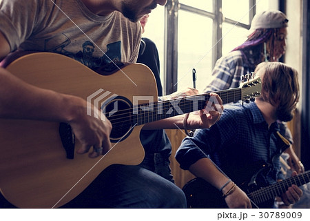 Music Band Rehearsal Friendship Together 30789009