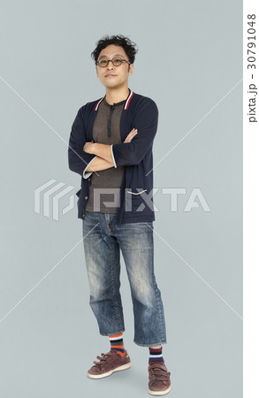 Adult Solo Asian Man Portrait Studio 30791048