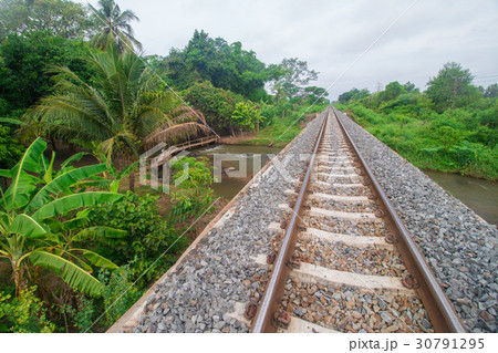 Railway bridge For crossing the river Railway bridge For crossing the river 30791295