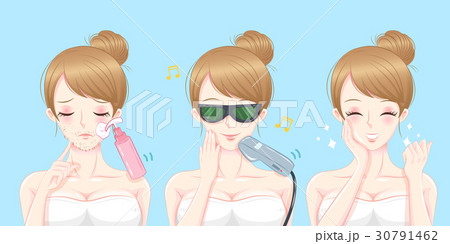 woman with beard problem 30791462
