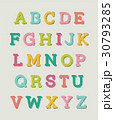Typographic alphabet design set 30793285