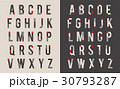 Typographic alphabet design set 30793287