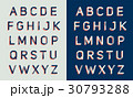 Typographic alphabet design set 30793288