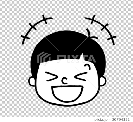 男の子の表情：笑う 30794331