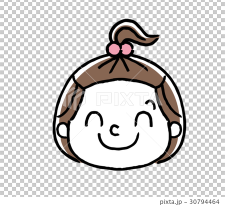 一個女孩的面部表情：微笑 30794464