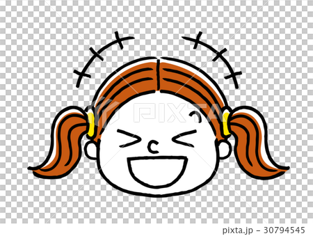 女の子の表情：笑う 30794545