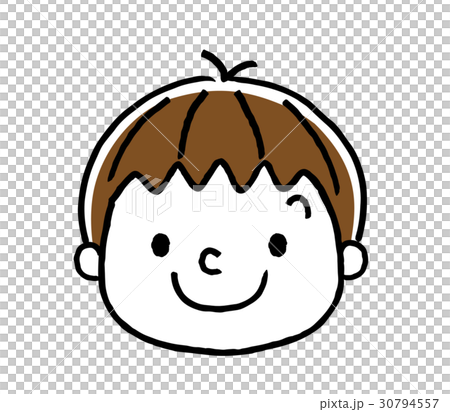 男の子の表情：笑顔 30794557