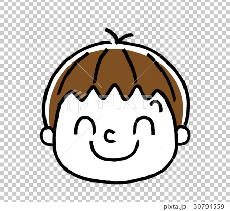 男の子の表情：笑顔 30794559