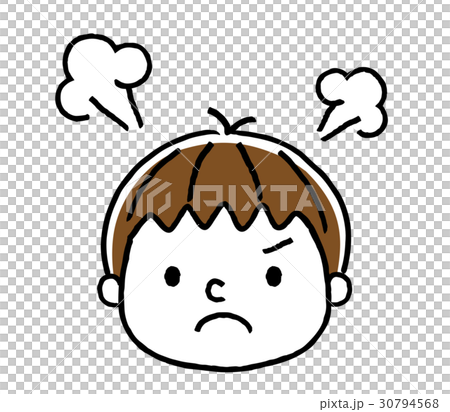 男孩的表情:生氣 男孩的表情:生氣 30794568