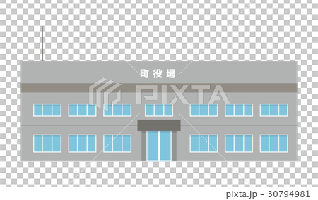 町役場 建物 シリーズ のイラスト素材