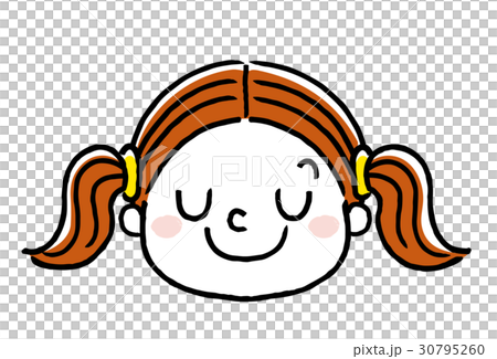 女孩的面部表情:害羞,放鬆 女孩的面部表情:害羞,放鬆 30795260