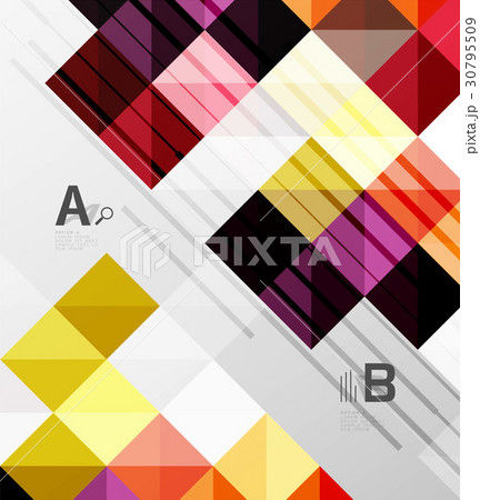 Square elements with infographics and options Square elements with infographics and options 30795509