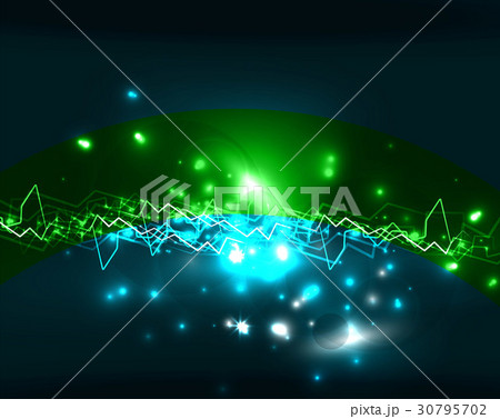 Neon lightning vector background 30795702