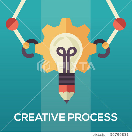 Creative Process - flat design single icon 30796851