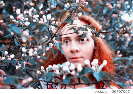 Girl on a spring sunny afternoon Girl on a spring sunny afternoon 30797067