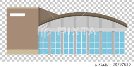 体育館 建物 シリーズ のイラスト素材