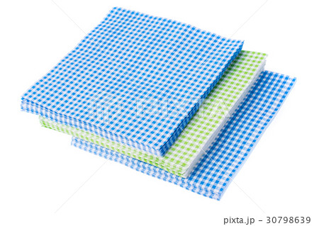 Paper napkins isolated on white Paper napkins isolated on white 30798639