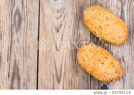 Whole-wheat bread with seeds of flax, sunflower Whole-wheat bread with seeds of flax, sunflower 30799119