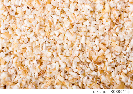 crushed pearl barley as background close-up macro crushed pearl barley as background close-up macro 30800119