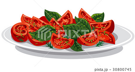 tomato salad with basil 30800745