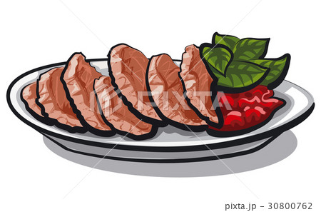 sliced goose liver 30800762