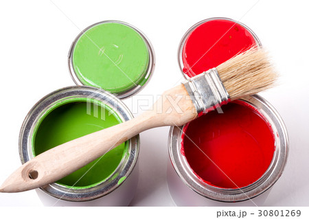 red green paint in the bank to repair and brush 30801269