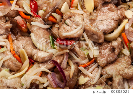 Pork in chinese with vegetables 30802025