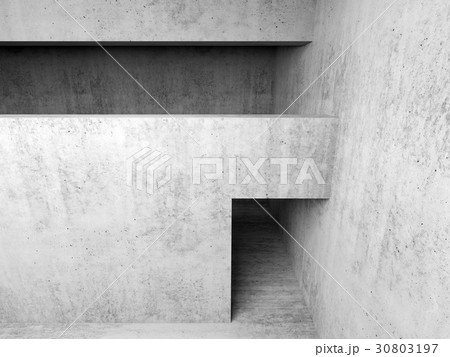 Abstract empty white concrete room interior 3 d Abstract empty white concrete room interior 3 d 30803197