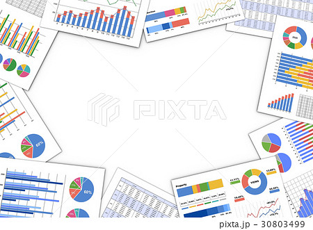 ビジネス資料のイラスト素材