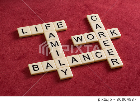 Crossword puzzle with words Life, Work and Balance 30804937