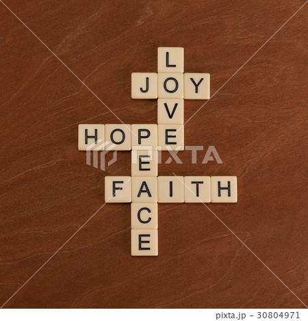 Crossword puzzle with words Faith, Hope, Love 30804971