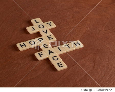 Crossword puzzle with words Faith, Hope, Love 30804972