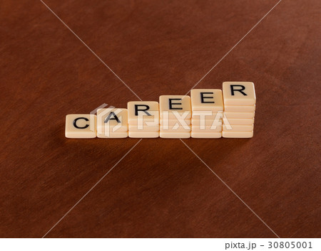 Chart with words Career. Career stair concept. Chart with words Career. Career stair concept. 30805001