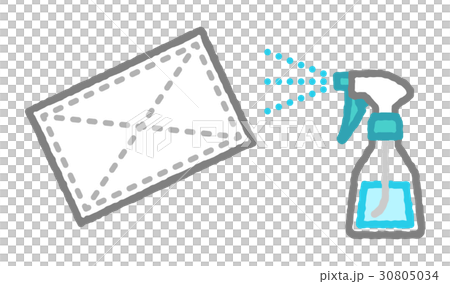 雑巾とスプレー 雑巾とスプレー 30805034
