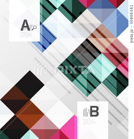 Modern geometrical abstract background, squares Modern geometrical abstract background, squares 30806381