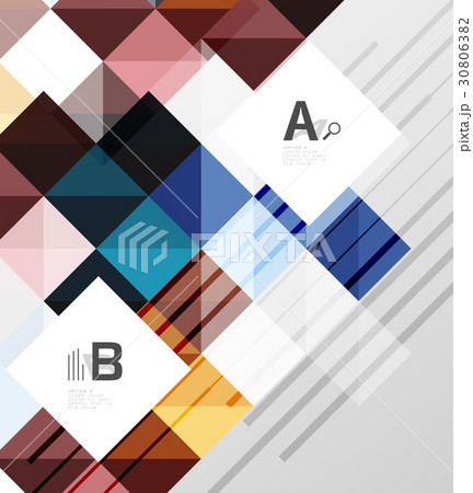 Square elements with infographics and options Square elements with infographics and options 30806382