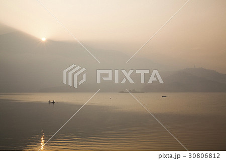Scenery of Sun Moon Lake in Taiwan, Asia. 30806812