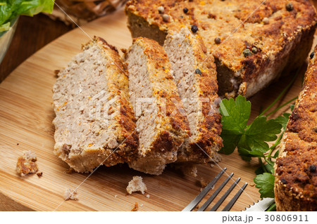 Traditional delicious meat pate with vegetables 30806911